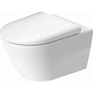 Duravit D-Neo wall washdown WC set 45770900A1 with WC seat and Durafix fastening system, rimless, white