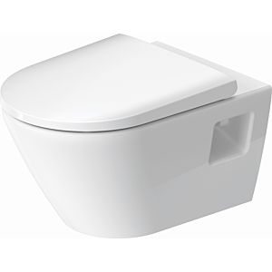 Duravit D-Neo wall washdown WC set 45780900A1 with WC seat and Durafix fastening system, rimless, white