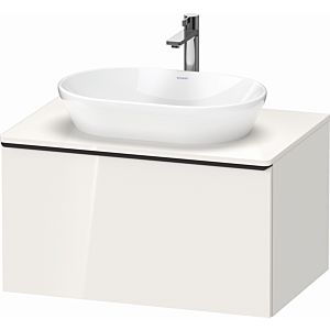 Duravit D-Neo vanity unit DE494702222 80 x 55 cm, White High Gloss , wall- 2000 , match3 pull-out, 2000 console plate
