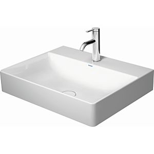 Duravit DuraSquare washbasin 2353600073 white, 60x47cm, 3 tap holes, ground