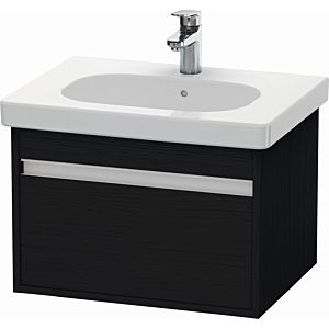 Duravit Ketho vanity unit KT667001616 60 x 45.5 cm, Eiche schwarz , 2000 pull-out, wall-hung