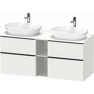 Duravit D-Neo DE4970B1818 140 x 55 cm, White Matt , wall-mounted, 4 drawers, 2000 console panel, basin on both sides
