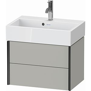 Duravit XViu vanity unit XV43160B207 58.4x38.4x39.7cm, 2 drawers, matt black, matt concrete gray