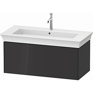 Duravit White Tulip vanity unit WT42420H1H1 98.4 x 45.8 cm, Graphit high gloss, wall- 2000 , match3 pull-out