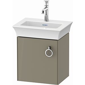 Duravit White Tulip vanity unit WT4250LH2H2 38.4 x 29.8 cm, stone 2000 high gloss, wall-hung, match2 door with handle, left