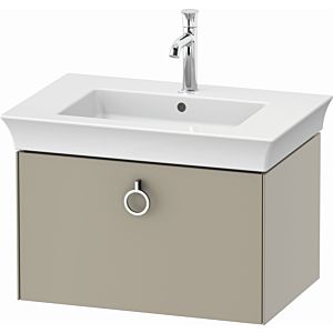 Duravit White Tulip vanity unit WT425106060 68.4 x 45.8 cm, Taupe Seidenmatt , wall- 2000 , match3 pull-out with handle
