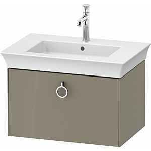 Duravit White Tulip vanity unit WT42510H2H2 68.4 x 45.8 cm, stone 2000 high gloss, wall-hung, match2 pull-out with handle