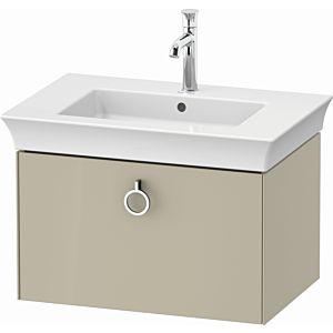 Duravit White Tulip vanity unit WT42510H3H3 68.4 x 45.8 cm, Taupe high gloss, wall- 2000 , match3 pull-out with handle