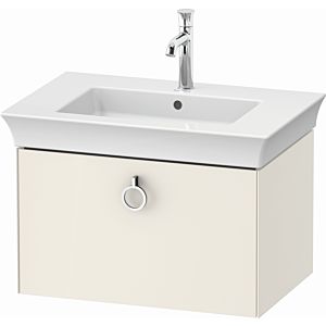Duravit White Tulip vanity unit WT42510H4H4 68.4 x 45.8 cm, Nordic White High Gloss , wall- 2000 , match3 pull-out with handle