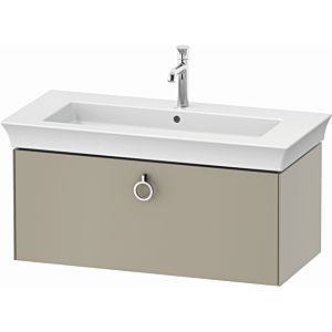 Duravit White Tulip vanity unit WT425206060 98.4 x 45.8 cm, Taupe Seidenmatt , wall- 2000 , match3 pull-out with handle