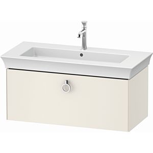 Duravit White Tulip vanity unit WT42520H4H4 98.4 x 45.8 cm, Nordic White High Gloss , wall- 2000 , match3 pull-out with handle