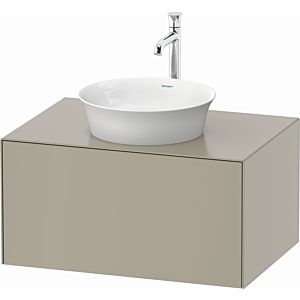 Duravit White Tulip vanity unit WT497506060 80 x 55 cm, Taupe Seidenmatt , wall- 2000 , match3 pull-out, 2000 console plate