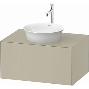 Duravit White Tulip vanity unit WT49750H3H3 80 x 55 cm, Taupe high gloss, wall- 2000 , match3 pull-out, 2000 console plate