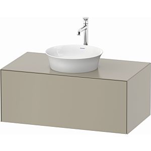Duravit White Tulip vanity unit WT497606060 100 x 55 cm, Taupe Seidenmatt , wall- 2000 , match3 pull-out, 2000 console plate