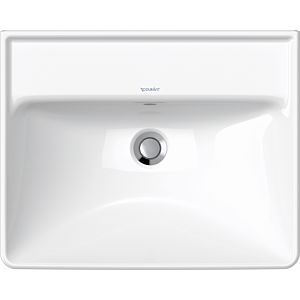 Duravit D-Neo washbasin 23665500601 55cm, white wondergliss, without tap hole with overflow