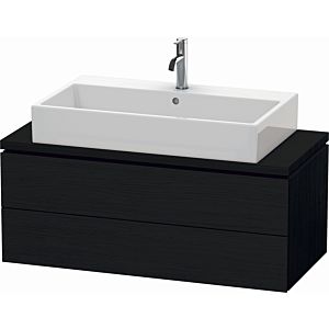 Duravit L-Cube meuble sous-vasque LC580901616 102 x 47,7 cm, Eiche schwarz , pour console, 2 tiroirs