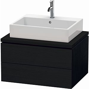 Duravit L-Cube vanity unit LC581601616 72 x 54.7 cm, Eiche schwarz , for console, 2 drawers