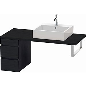 Duravit DuraStyle meuble sous-vasque DS533501616 30 x 54,8 cm, Eiche schwarz , pour console, 2 tiroirs