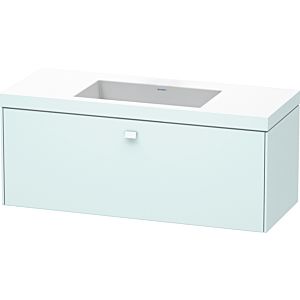 Duravit Brioso c-bonded washbasin with substructure BR4603N0909, 120x48, Light Blue Matt , without tap hole
