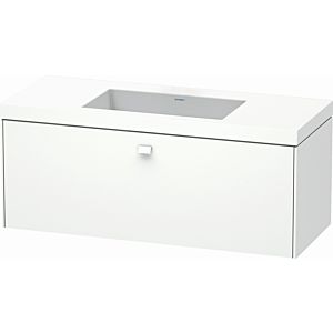 Duravit Brioso c-bonded washbasin with substructure BR4603N1818, 120x48cm White Matt , without tap hole