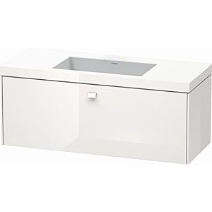 Duravit Brioso c-bonded washbasin with substructure BR4603N2222, 120x48cm White High Gloss , without tap hole