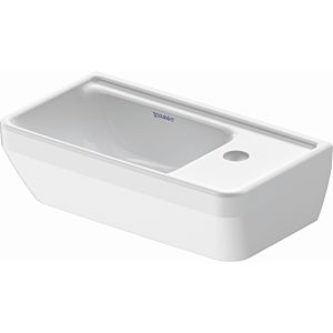 Duravit D-Neo lave-mains 07394000411 sans trop-plein, avec trou pour robinetterie, droite, blanc wondergliss