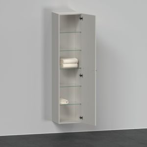 Duravit D-Neo cabinet DE1328R0707 40 x 36 cm, Concrete Gray Matt , 2000 door, right, 5 glass shelves