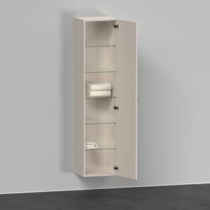 Duravit D-Neo cabinet DE1328R9191 40 x 36 cm, Taupe Matt , 2000 door, right, 5 glass shelves
