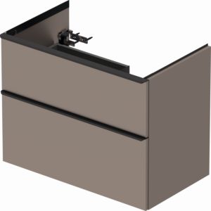 Duravit D-Neo vanity unit DE436704343 81 x 46.2 cm, Basalt Matt , wall- 2000 , match3 drawer, 2000 pull-out