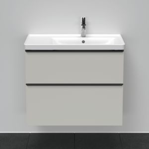 Duravit D-Neo vanity unit DE435800707 78.4 x 45.2 cm, Concrete Gray Matt , wall- 2000 , match3 drawer, 2000 pull-out