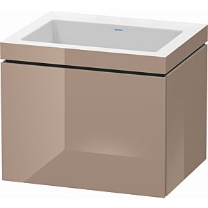 L-Cube Duravit vasque LC6916N8686 60 x 48 cm, sans trou pour robinet, cappuccino brillant, coulissant 2000