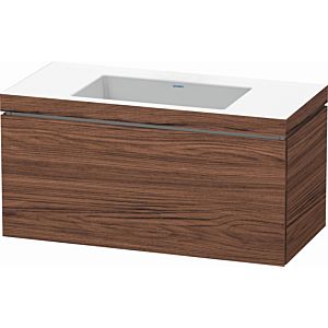 Duravit L-Cube vanity unit LC6918N2121 100 x 48 cm, without tap hole, dark 2000 , match2 pull-out