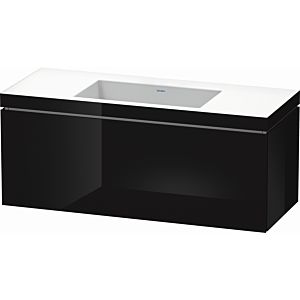 Duravit L-Cube vanity unit LC6919N4040 120 x 48 cm, without tap hole, black high gloss, 2000 pull-out