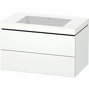 Duravit L-Cube vanity unit LC6927N1818 80 x 48 cm, without tap hole, matt white, 2 drawers