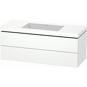 Duravit L-Cube vanity unit LC6929N1818 120 x 48 cm, without tap hole, matt white, 2 drawers
