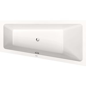 Duravit No. 1 trapezoidal bathtub 700507000000000 160 x 85 x 46 cm, built-in version, with a backrest slope on the right, white