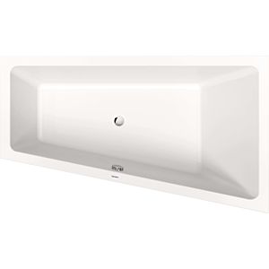 Duravit No. 1 trapezoidal bathtub 700509000000000 170 x 100 x 46 cm, built-in version, with a backrest slope on the right, white