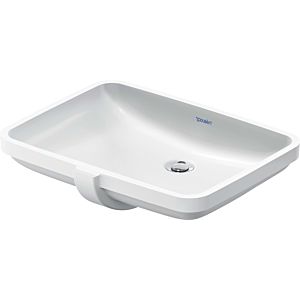 Duravit No. 1 built-in washbasin 03955500282 55x40cm, for installation from below, with overflow, without tap hole platform, white
