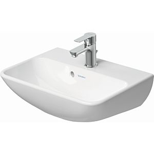 Duravit Me by Starck washbasin 0719453200 45 x 32 cm, with tap hole, with overflow, with tap platform, white silk matt