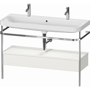 Combinaison lavabo pour meuble Duravit Happy D.2 Plus HP4854O39390000 117,5x49cm, avec console en métal, nordic blanc