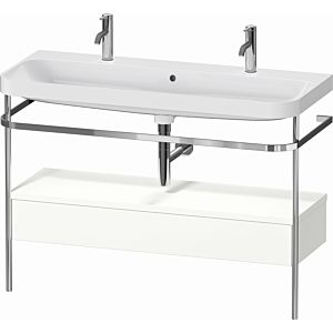 Combinaison lavabo pour meuble Duravit Happy D.2 Plus HP4854O36360000 117,5x49cm, avec console en métal, blanc