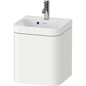 Duravit Happy D.2 Plus vanity HP4633O36360000 40x36cm, 1 door, left hinged, with tap hole, white satin finish