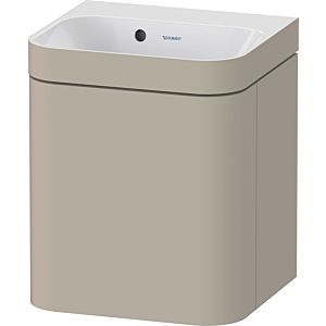 Duravit Happy D.2 Plus vanity HP4633N60600000 40x36cm, 1 door, hinged left, without tap hole, taupe satin finish