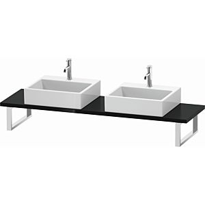 Duravit L-Cube console LC105C04040 thickness 3 cm, black high gloss, for Wash Bowls , variable