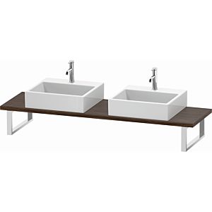Duravit L-Cube console LC105C02121 thickness 3 cm, dark walnut, for Wash Bowls , variable