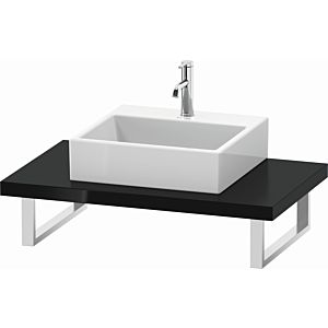 Duravit L-Cube console LC102C04040 thickness 4.5 cm, black high gloss, for Wash Bowls , variable