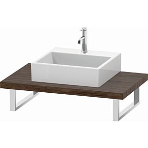 Duravit L-Cube console LC102C02121 thickness 4.5 cm, dark walnut, for Wash Bowls , variable