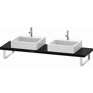 Duravit L-Cube console LC101C04040 thickness 4.5 cm, black high gloss, for Wash Bowls , variable