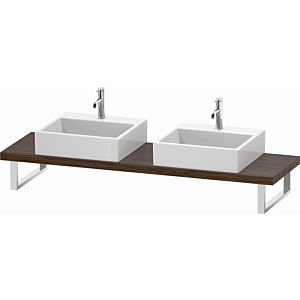 Duravit L-Cube console LC101C02121 thickness 4.5 cm, dark walnut, for Wash Bowls , variable