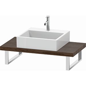 Duravit L-Cube console LC100C02121 thickness 4.5 cm, dark walnut, for Wash Bowls , variable